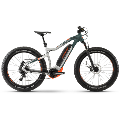 Электровелосипед Haibike Xduro FatSix 8.0 26" Серо-зелено-оранжевый 2020