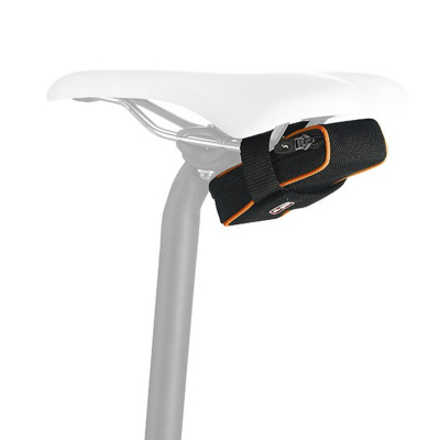 Велосумка подседельная Scicon Elan 210 Velcro Fluo, Black/Orange