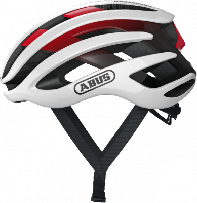 Велошлем ABUS Airbreaker, White Red