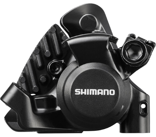 Механічне диск гальмо SHIMANO BR-RS305-R, FLAT MOUNT заднє, колодка L03A RESIN PAD(W/FIN)