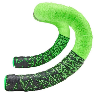 Обмотка руля Supacaz Super Sticky Kush Star Fade Зеленый неон с черным