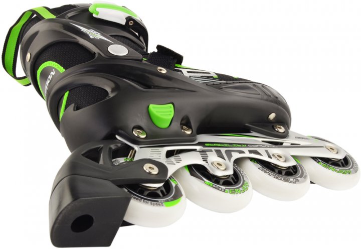 Роликовые коньки раздвижные Action Chris, Green