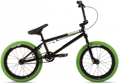 Детский BMX велосипед Stolen Agent 16.25" 16" Черно-зеленый 2021