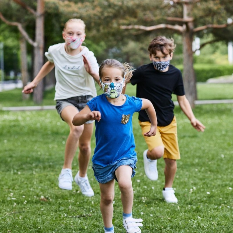 Маска детская (8-12) Buff Kids Filter Mask, Dizen Multi