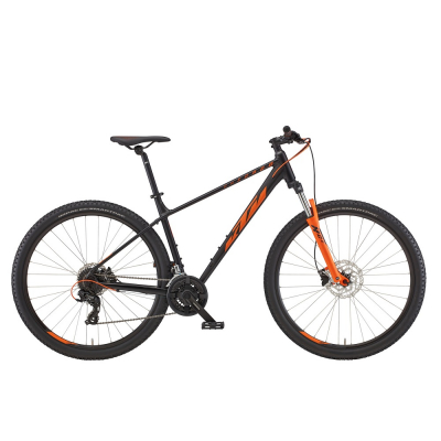 Горный велосипед KTM CHICAGO 272 27.5" рама S/38, черный матовый (оранжевый), 2022