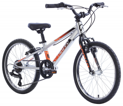 Детский велосипед Apollo NEO 6s boys 20", Brushed Alloy / Black / Orange Fade
