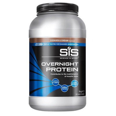 Протеин SiS Overnight Protein Powder 1 кг Сookies/Сream/Печенье со сливками