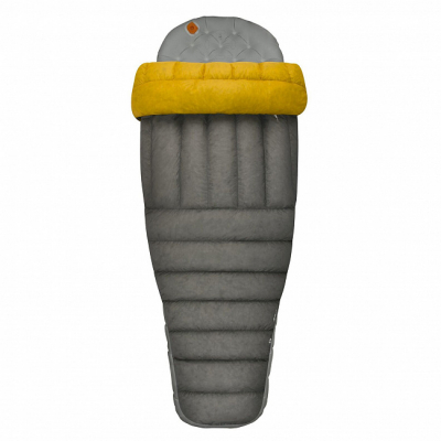 Спальный мешок-квилт Ember EbIII (-4/-10°C), 198 см, Dark Grey/Yellow от Sea to Summit