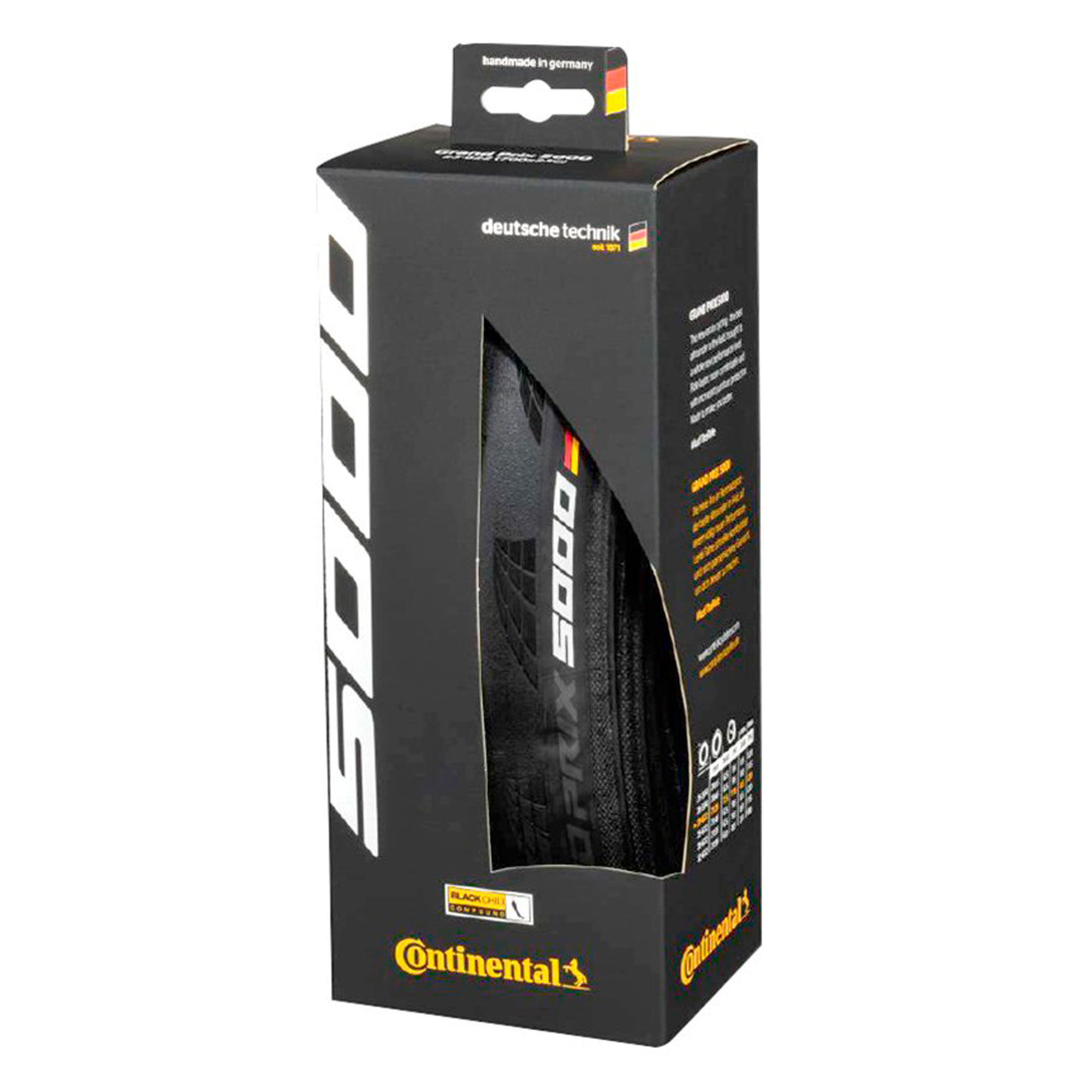 Покрышка Continental Grand Prix 5000 28" (700), Black Skin Fldable