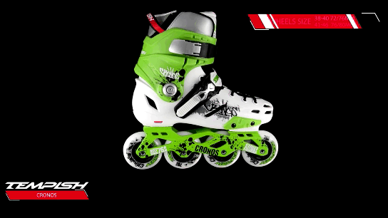 Роликовые коньки фрискейт Tempish Cronos, Зеленый