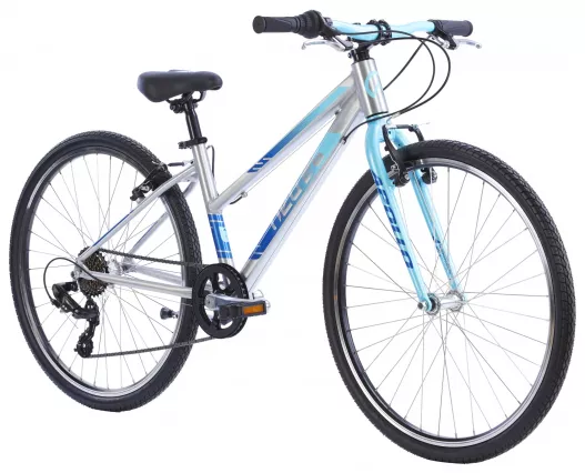 Детский велосипед Apollo NEO 7s girls 26", Brushed Alloy / Ice Blue / Navy Blue Fade