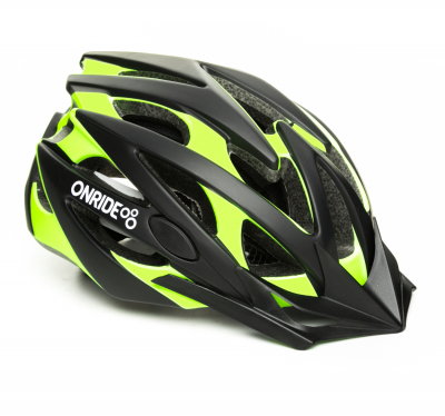 Велошлем Onride Cross Матовый Черный/Зелёный