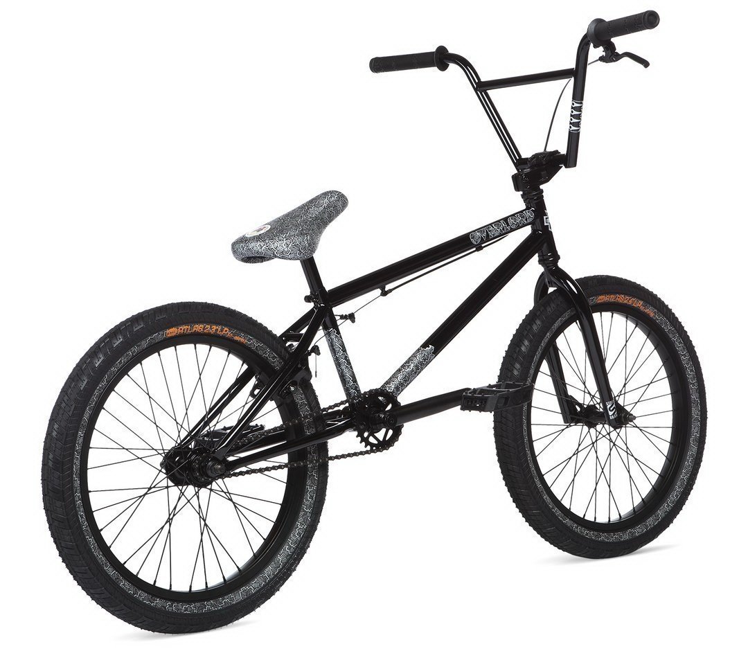 Велосипед BMX Stolen Overlord 20" Black w/Reflective Grey 2020