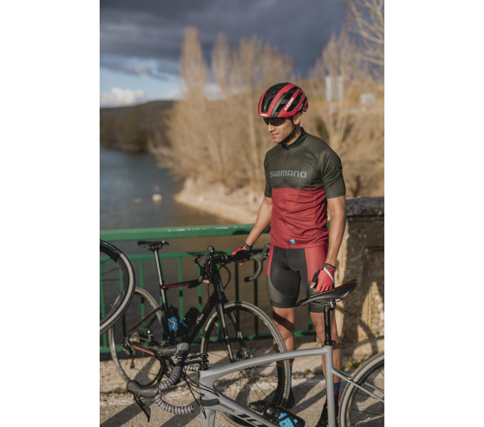 Велоджерси Shimano Team 2, Черно-бордовый