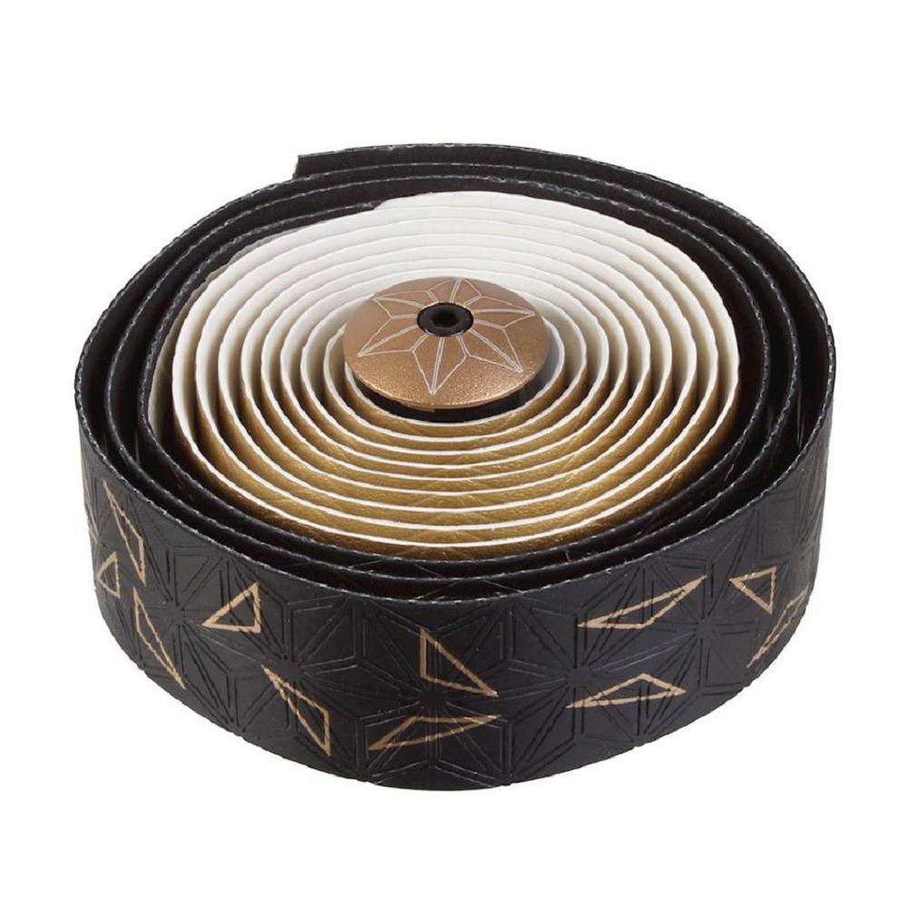 Обмотка руля Supacaz Super Sticky Kush Star Fade Золотой металлик с черным