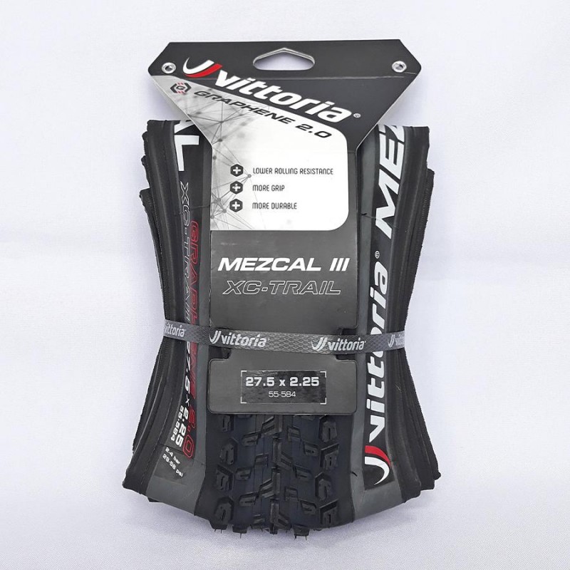 Покрышка Vittoria Mezcal III 27.5" XC-Trail Foldable, Anthracite-Black