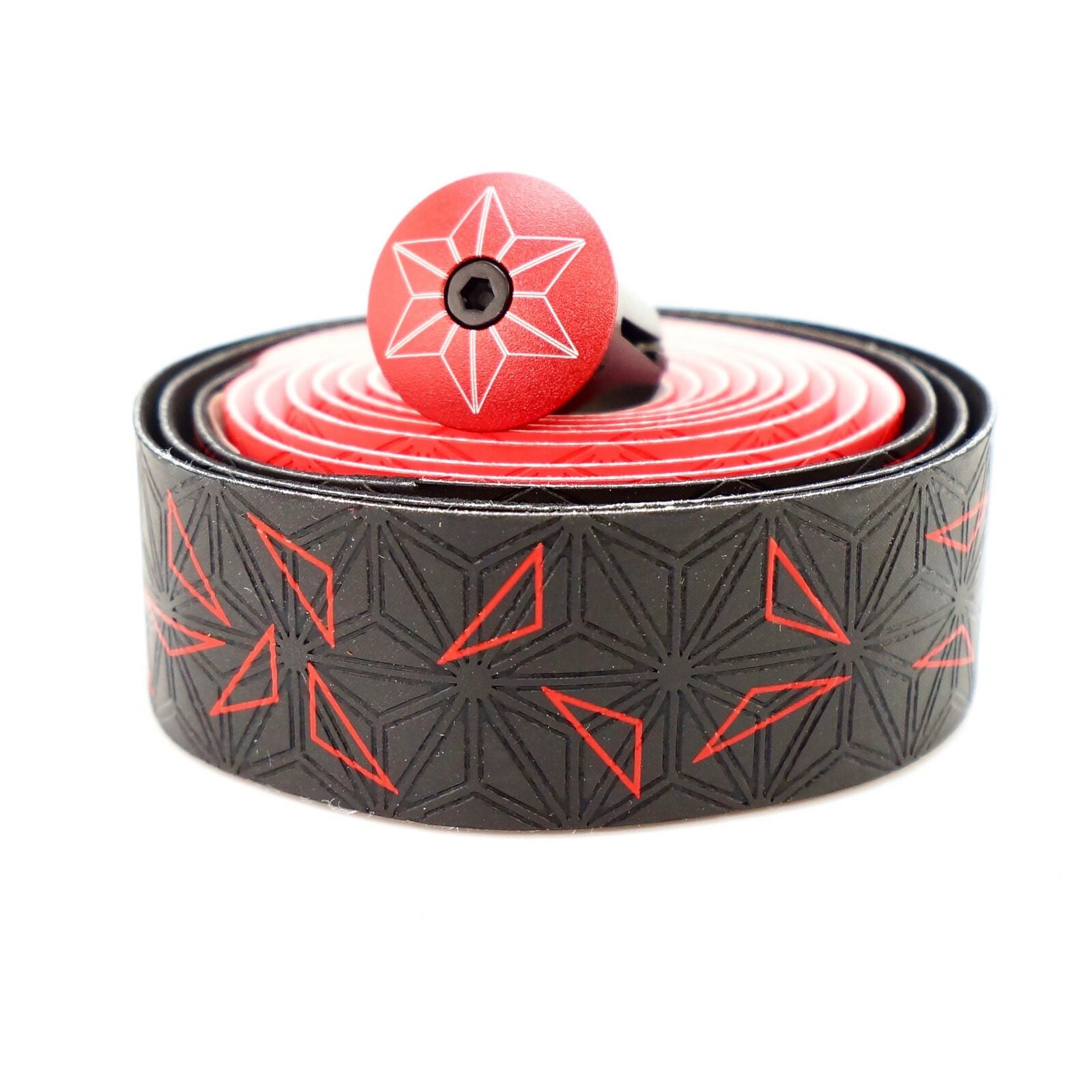 Обмотка руля Supacaz Super Sticky Kush Star Fade Красный с черным
