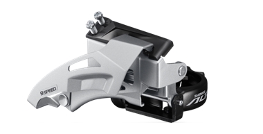 Переключатель передний Shimano FD-M2020 ALTUS 2X9, TOP-SWING, 34,9/31,8/28,6 мм адапт, универс.тяга, для 36зуб
