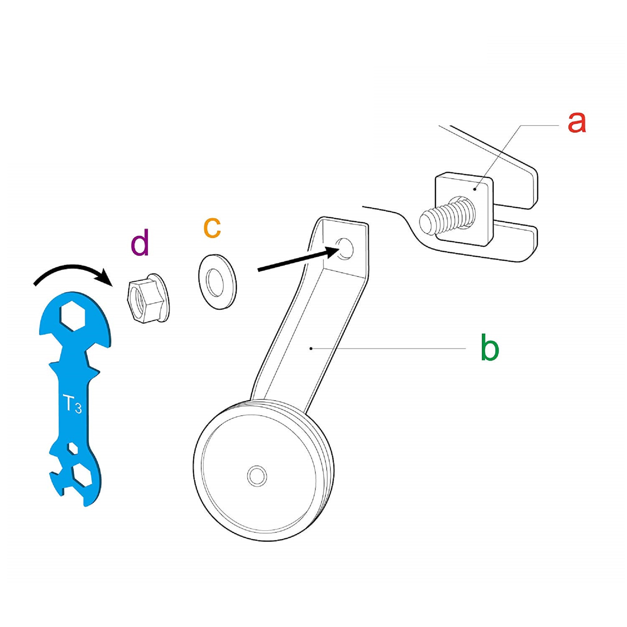 Вспомогательные колеса Royalbaby, Черный