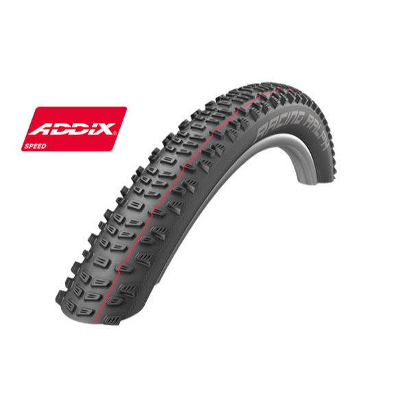 Покрышка Schwalbe Racing Ralph 27.5" (650B) (Addix Speed, SnakeSkin) Black Red, 2019
