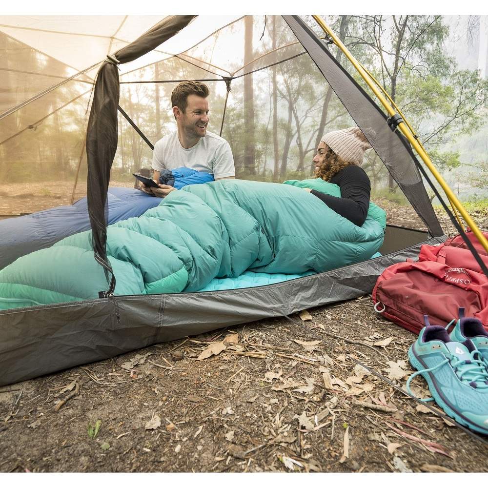 Женский спальный мешок Journey JoII (-8/-15°C), 170 см - Right Zip, Emerald/Peacock от Sea to Summit