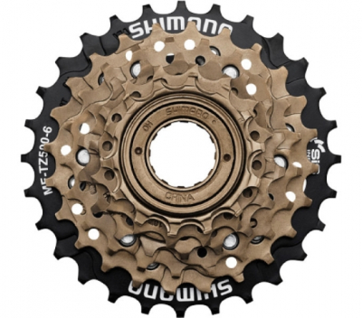 Зірки задні Shimano з трещеткой MF-TZ500-6, 14-28, 6-зв.