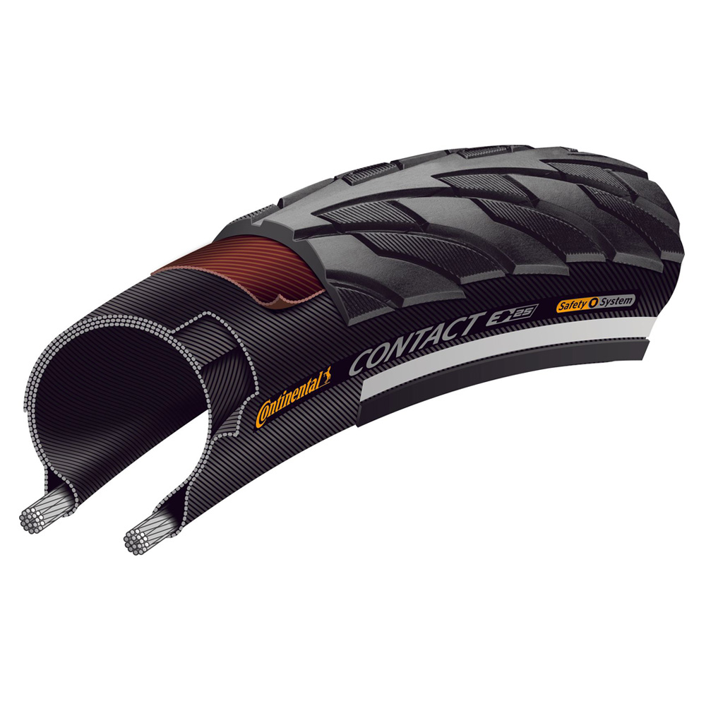 Покрышка Continental Contact 28", Black Reflex