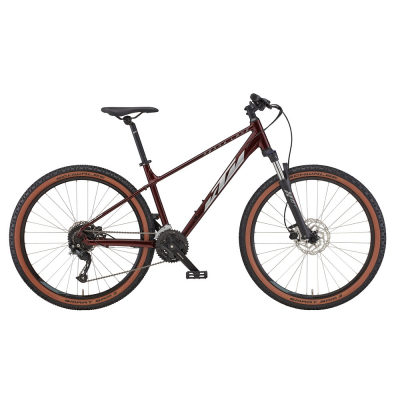 Горный велосипед KTM PENNY LANE 271 27.5" рама S/38, темно-красный (серый), 2022