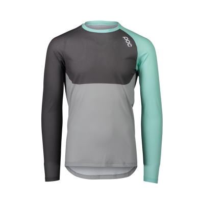 Джерси POC MTB Pure LS Jersey, Lt Fluorite Green/Sylvanite Grey/Alloy Grey, L