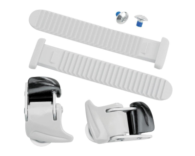 Замки + ремешки Shimano SmallType, Бело-черный