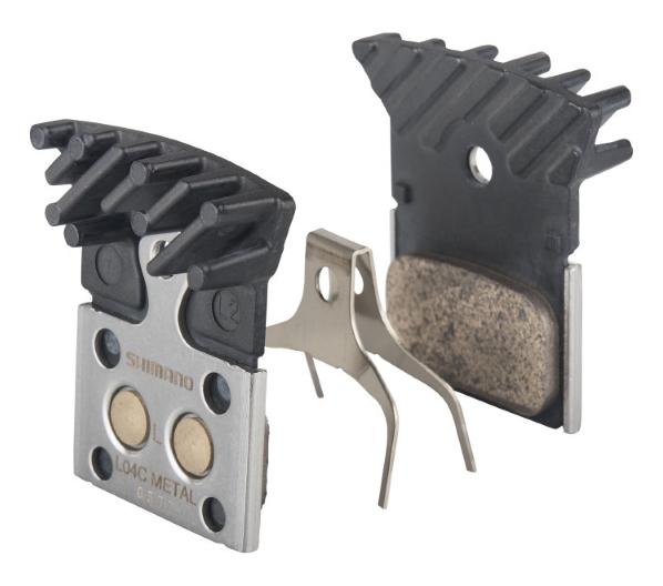 Гальмівні колодки SHIMANO L04C+радіатор, метал