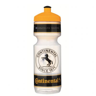 Велофляга Continental 700 мл, Прозрачно-черно-желтый