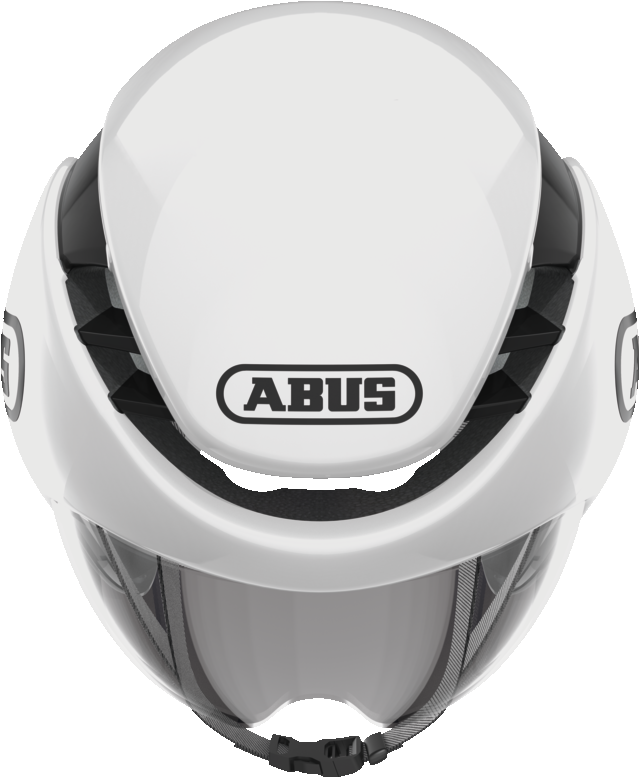 Велошлем ABUS Gamechanger TT, Shiny White