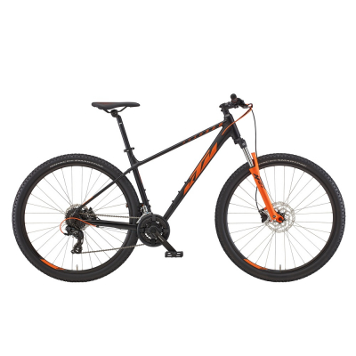 Горный велосипед KTM CHICAGO 292 29" рама L/48, черный матовый (оранжевый), 2022