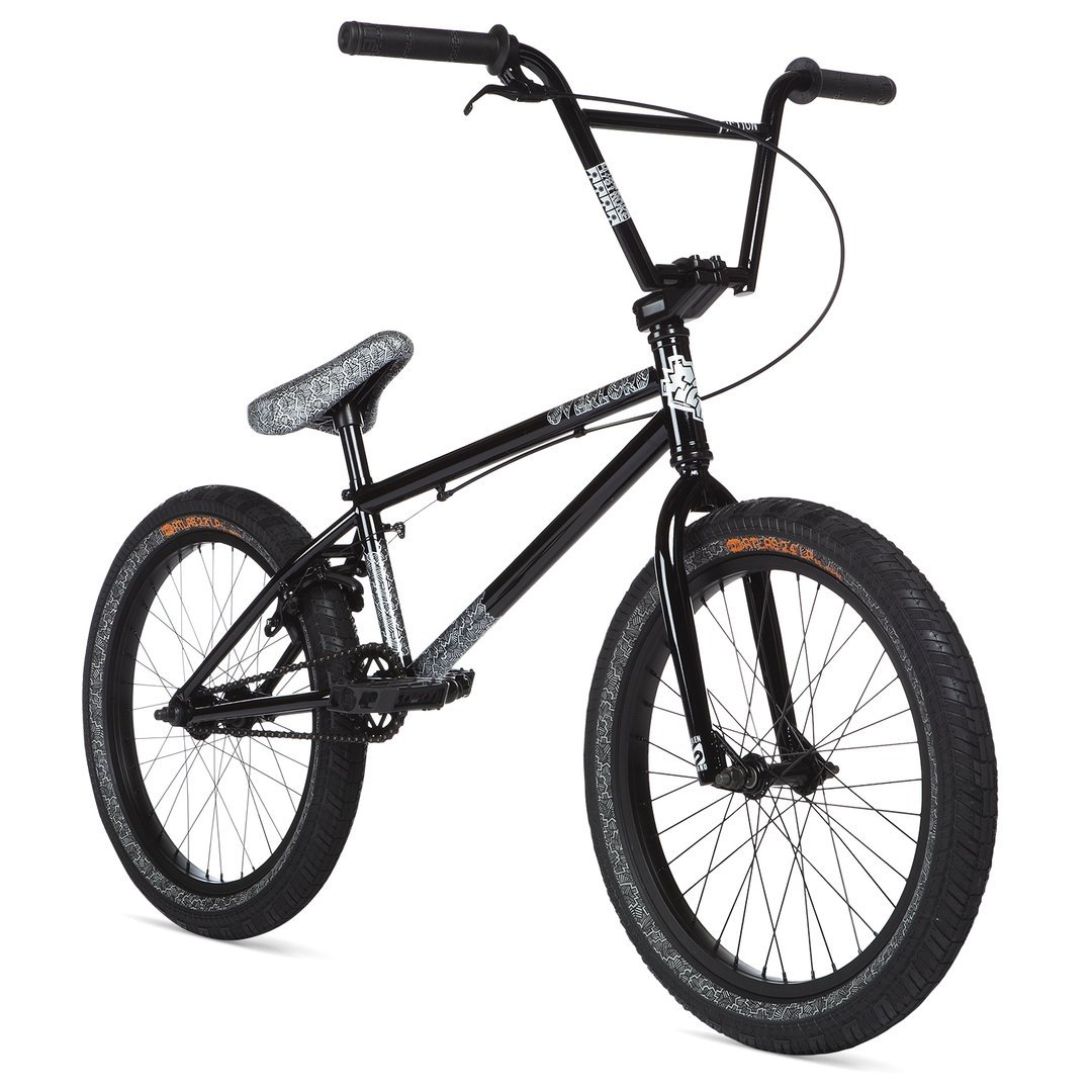Велосипед BMX Stolen Overlord 20" Black w/Reflective Grey 2020