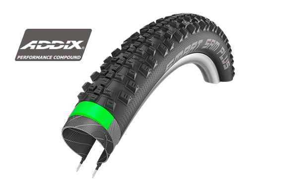 Покрышка Schwalbe Smart Sam Plus 26" (Addix, GreenGuard), Black