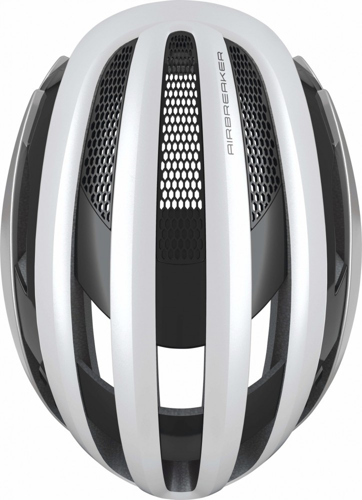 Велошлем ABUS Airbreaker, Silver White