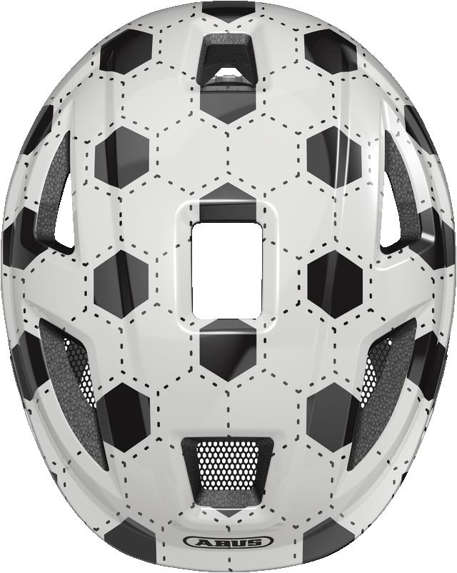 Велошлем детский ABUS Anuky 2.0, White Football