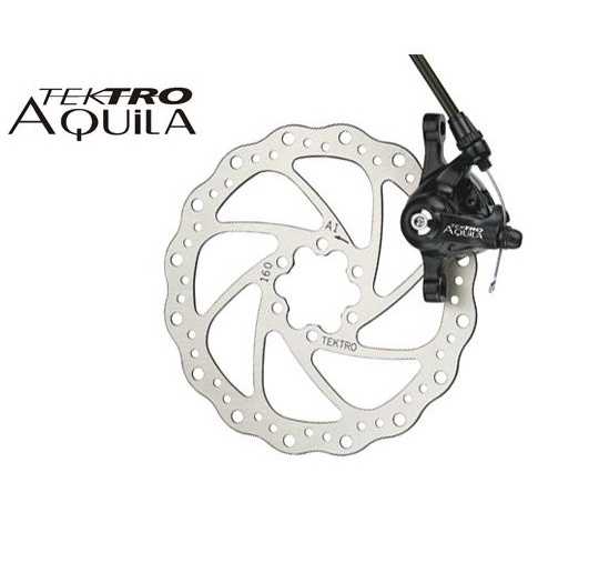 Дисковый тормоз Tektro Aquila-160-F черный