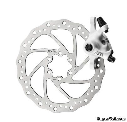 Дисковый тормоз Tektro Aquila-160-R белый