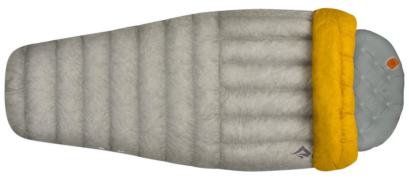 Спальный мешок-квилт Ember EbI (10/4°C), 198 см, Light Grey/Yellow от Sea to Summit