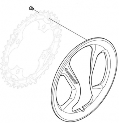 Захист зірки шатунів 42 зуб. Shimano Acera FC-M361