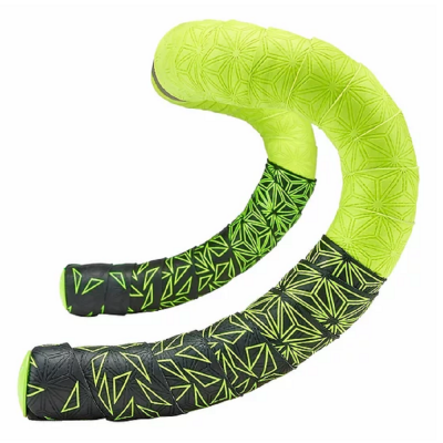 Обмотка руля Supacaz Super Sticky Kush Star Fade Желтый неон с черным