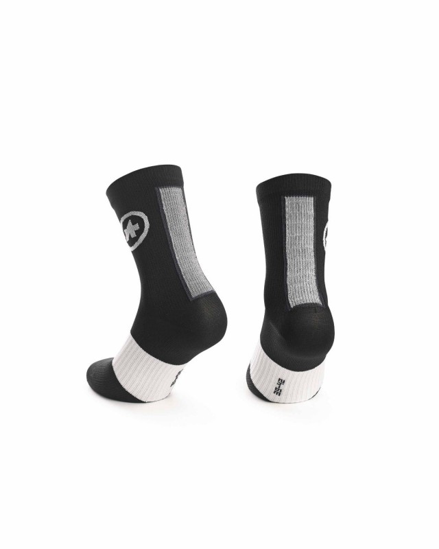 Носки Assos Assosoires Spring Fall Socks, Black White