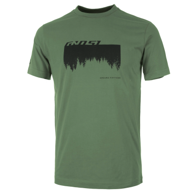 Велофутболка Ghost MTN Casual Line Woods, Зелено-черный