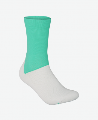 Носки велосипедные POC Essential Road Sock, Fluorite Green/Hydrogen White, M
