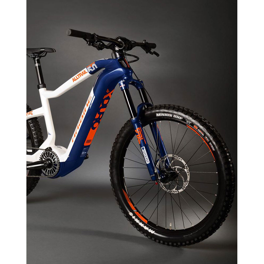 Электровелосипед Haibike Xduro AllTrail 5.0 Carbon Flyon 27.5" Сине-белый 2020