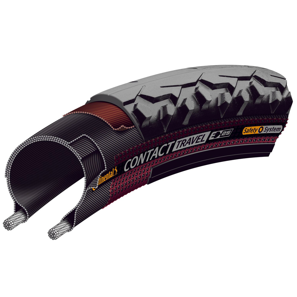 Покрышка Continental Contact Travel 28", Black