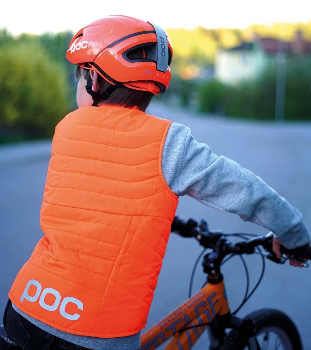 Детский велошлем POC POCito Omne SPIN Fluorescent Orange, XS