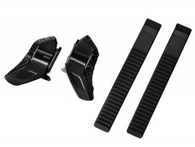 Замки + ремешки Shimano для велотуфель, Черный